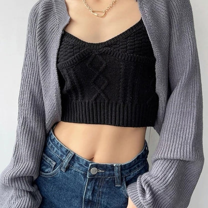 Trendy Kortstrikket Cardigan