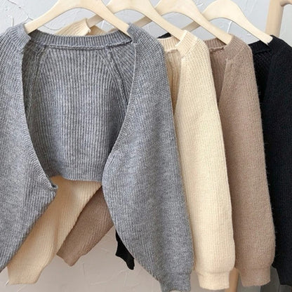 Trendy Kortstrikket Cardigan