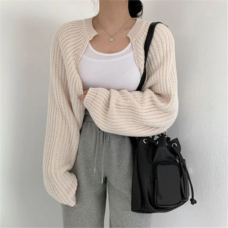 Trendy Kortstrikket Cardigan